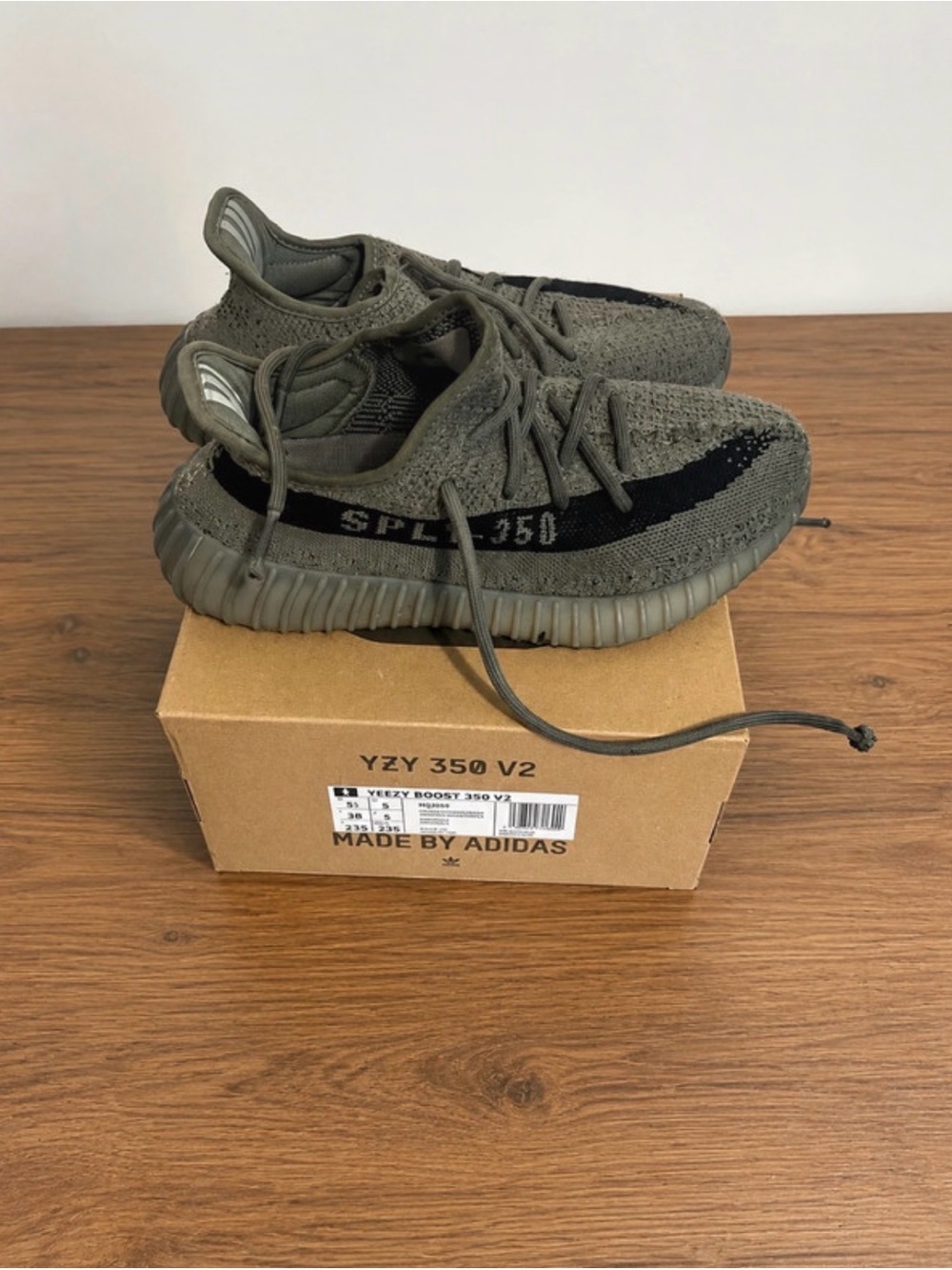 adidas Yeezy Boost 350 V2 Olive with Black Stripe